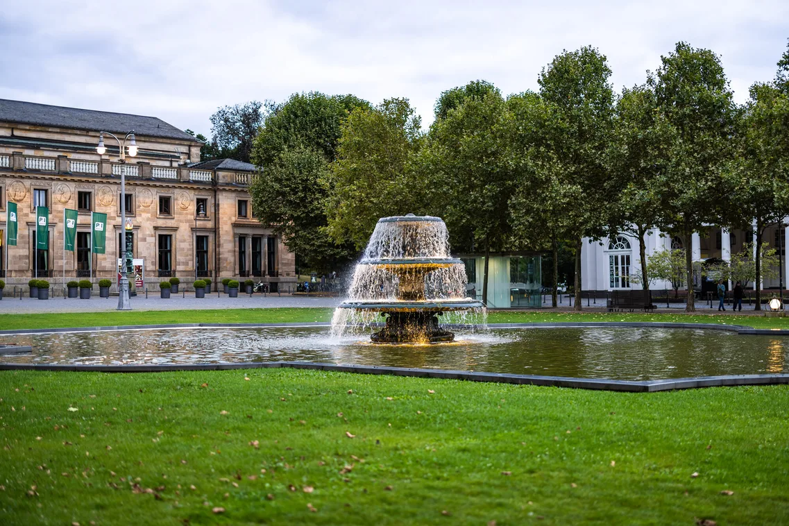 Bowling Green vor dem Kurhaus Wiesbaden